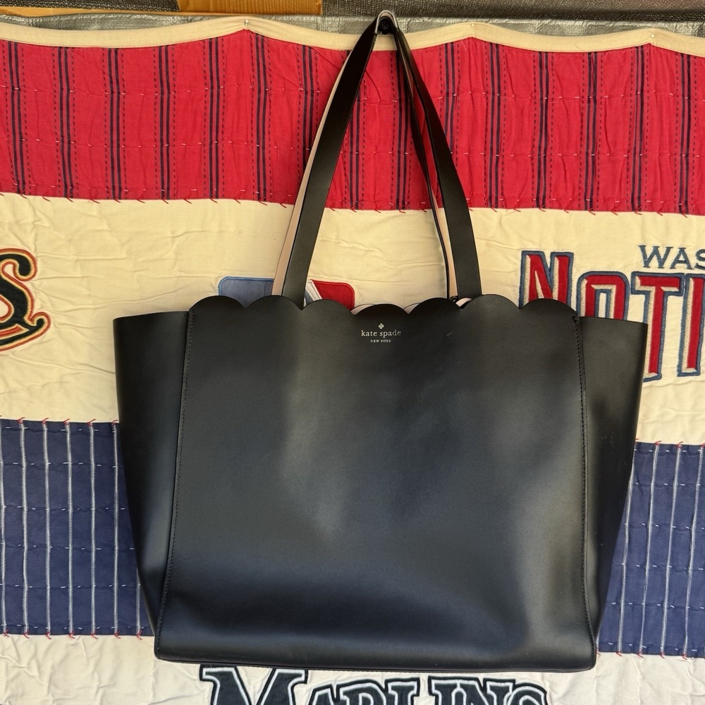 Kate‎ Spade "Magnolia Street Mina" Large Leather Tote Black